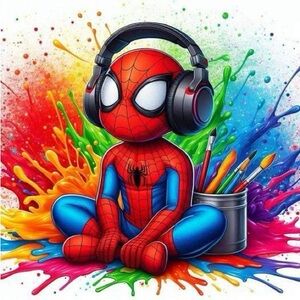 🦉Double sealed Tumbler Spider-Man Themed Headphones on a kids tumbler